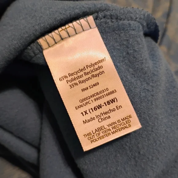 David Bowie 1974 Plus 1X Terra & Sky Blue Bowie Graphic Oversized Sweatshirt - Picture 8 of 8